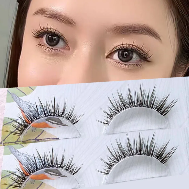 

3 Pairs Fairy False Eyelashes Cos Handmade False Eyelashes Little Devil Big Eyes Naturally Thick Eyelashes Extension Makeup Too