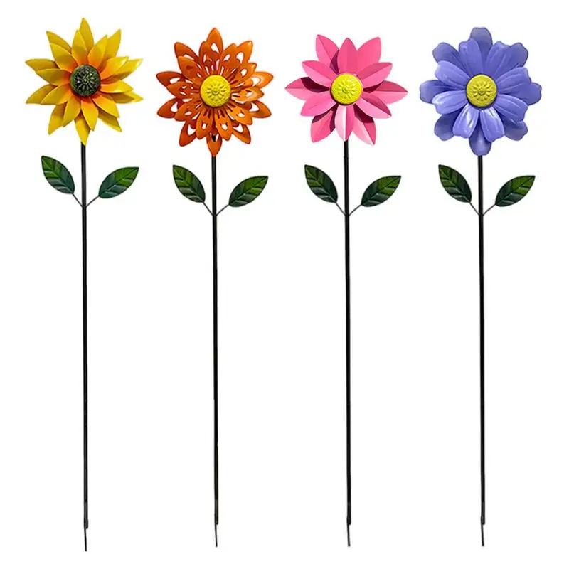 

Wind Spinner Catcher Windmill Blue Flowers Metal Wind Spinners Wind Spinner Home Garden Yard Outdoor Decor garden supplies