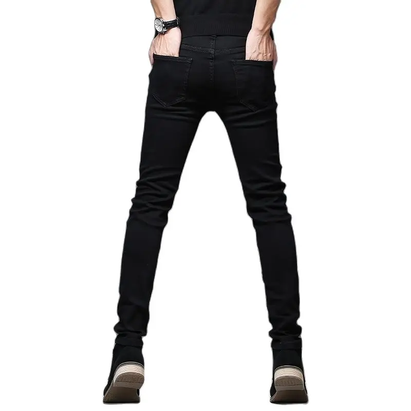 Men Jeans Mens Jeans Jeans Trousers Denim Trousers Elastic Jeans Mens Casual Trousers Batmo New Men Stretch Skinny Jeans Male Designer Brand Super Elastic Straight Trousers Jeans Slim Fit Fashion 2108