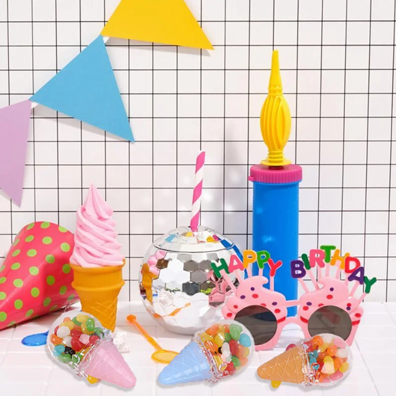 Mini Eis Candy Box Gläser Klare Kunststoff Geschenke Verpackung Boxen Für Hochzeit Geburtstag Party Decor Snack Geschenk Container Süße Fall – Detail 22