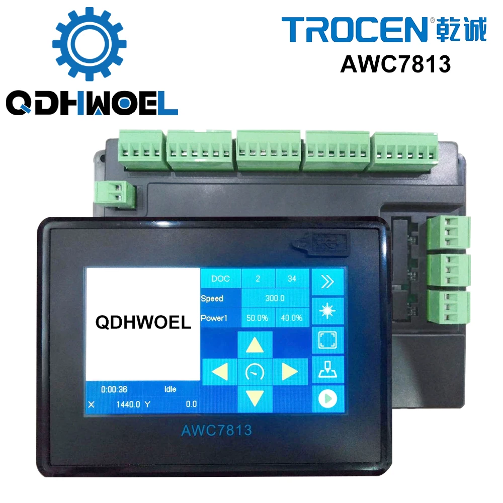 

Система лазерного контроллера QDHWOEL Trocen AWC7813 Co2 для лазерной фотолампы Co2