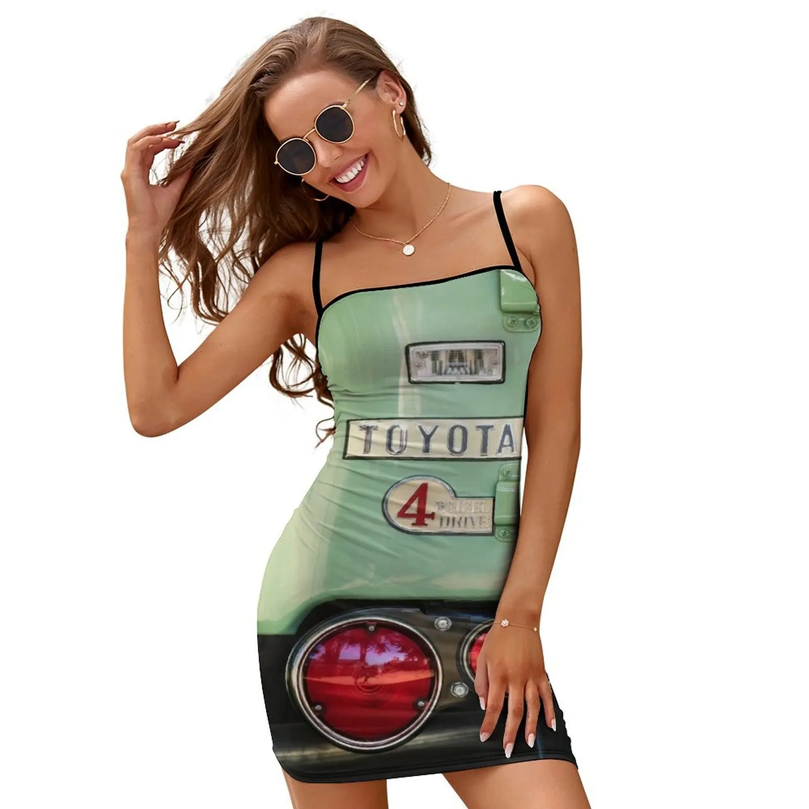 

1969 T FJ-40 Land Cruiser Taillight Emblem -0417c Slip Dress Dance dresses Female dress