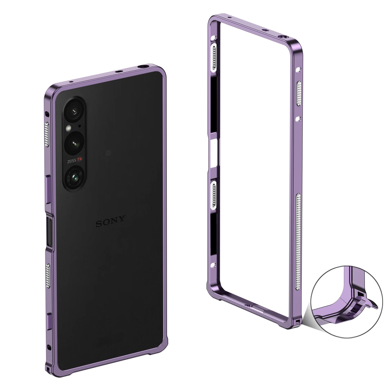 Ultra-Thin Metal Frame Case with Heat Dissipation and Seahorse Buckle Design