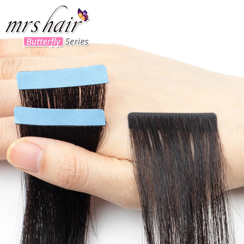 Invisible Tape Hair Extensions Light Yaki Straight Tape In Hair