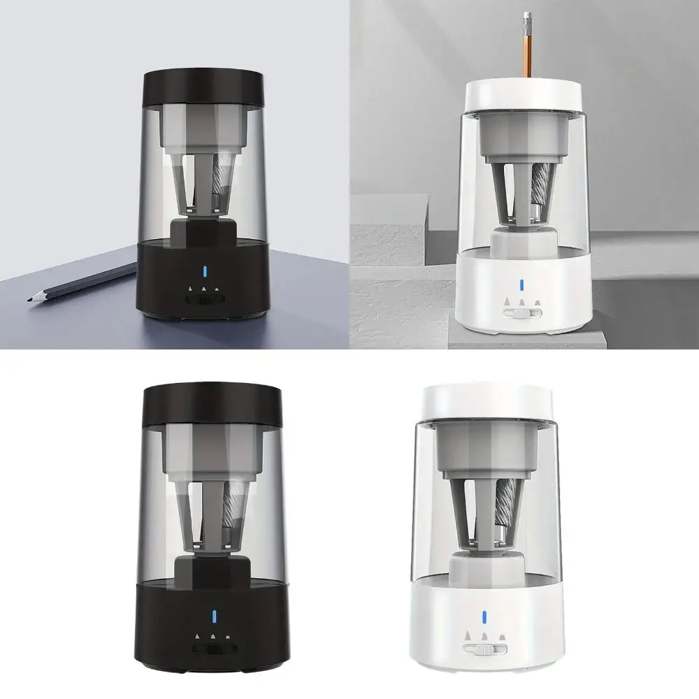 충전식 전기 연필 샤프너, 빠른 샤프닝, 휴대용 귀여운 자동 샤프너, 내구성 자동 정지, 6mm-8mm 나무 연필