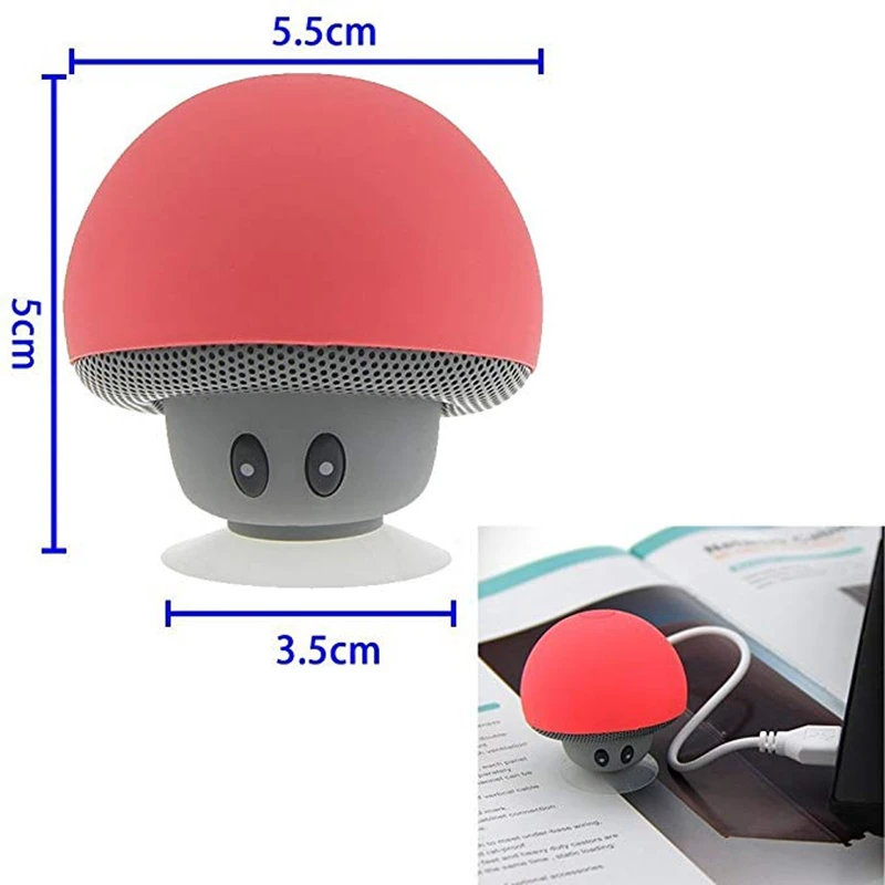 Portable Mini Speaker Wireless Silicone Bluetooth 6
