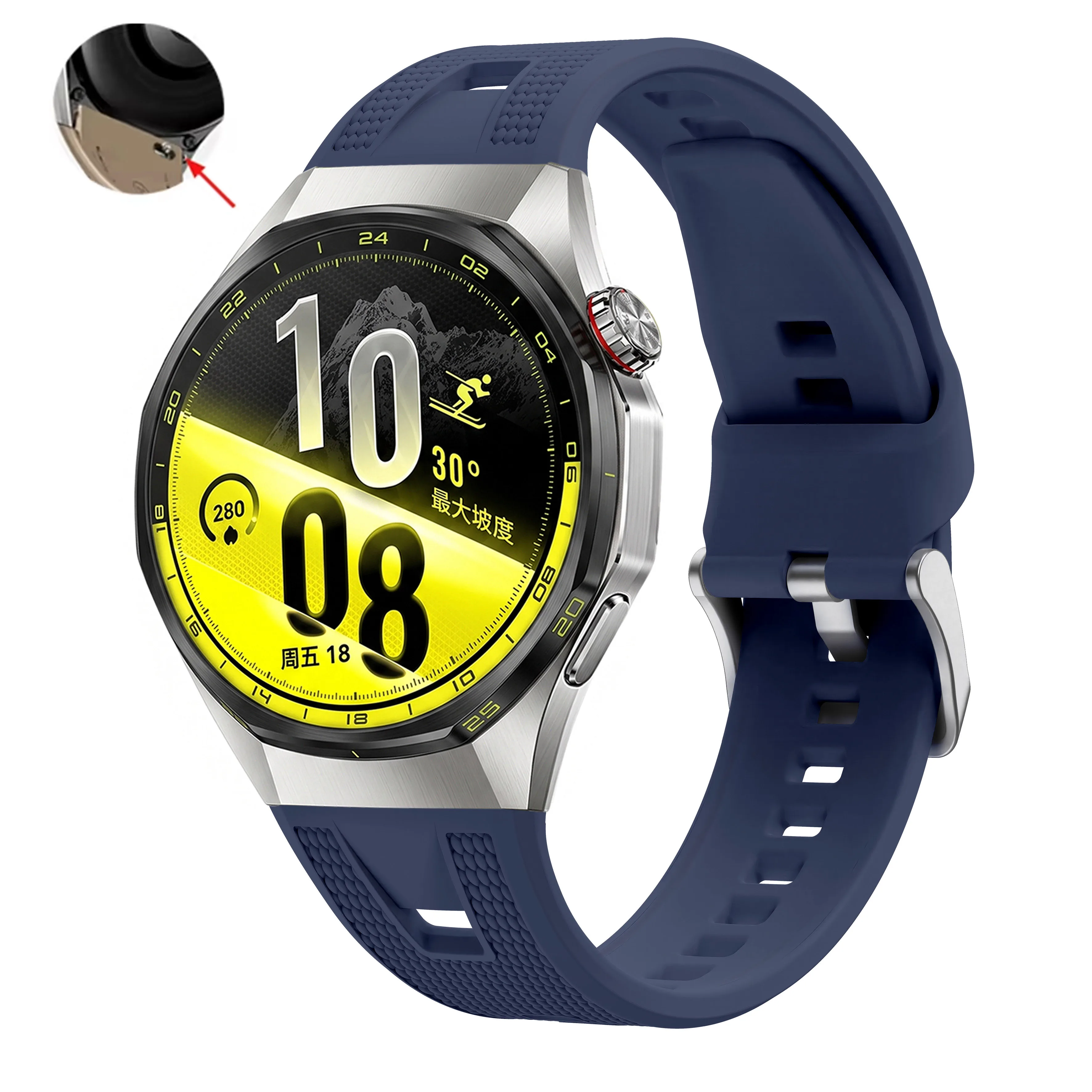 High-Performance Silicone Breathable Sports Strap Bracelet, No Gaps