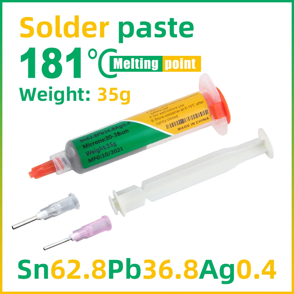 Solder Paste Melting Point 181 ℃ Smd Welding Smt Patch Maintenance Mobile Components Solder