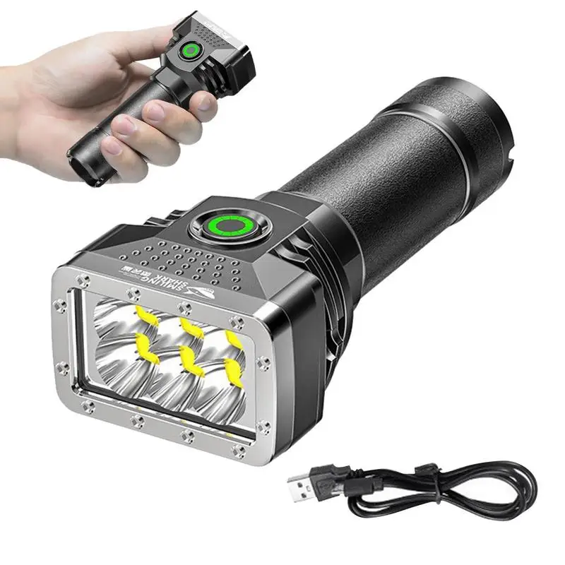 

Powerful LED Flashlight Rechargeable Flash Light USB High Power LED Flashlights Zoom Lantern Long Shot Torch