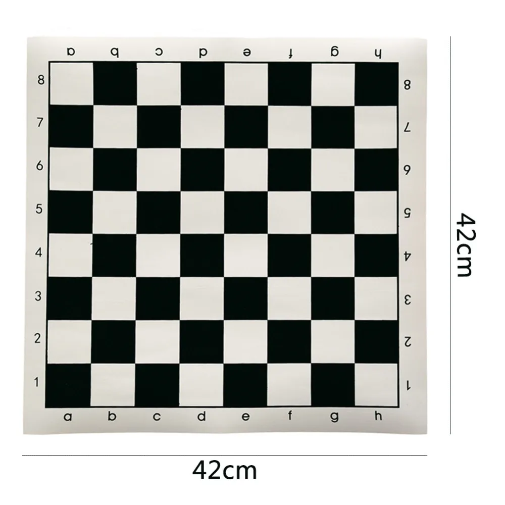 Board Game Foldable Chess Board Table Games Folding Chess Board Chess Pieces and Board 34.5x34.5cm/42x42cm Cotton+PU Leather Tournament Educational Chess Board For Children's Educational Games for board game,foldable chess board,table games,folding chess board,chess pieces and board