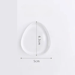 Transparent Silicone Pad for Handmade Polymer Clay Crafting and DIY Jewelry (Large pear shape)