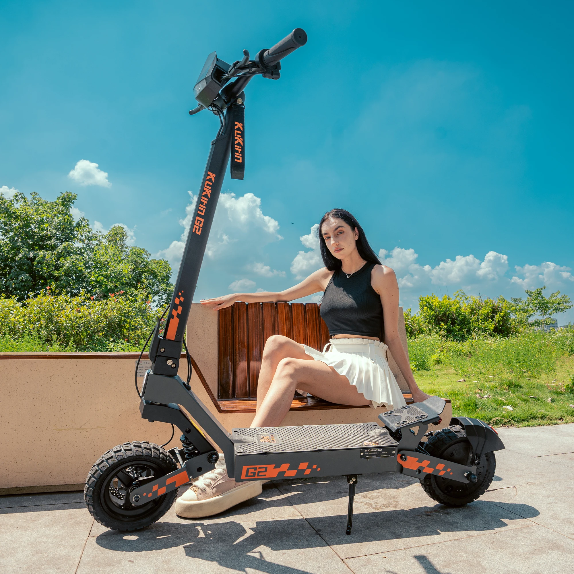 Monopattino Elettrico Pieghevole Kukirin G2 2025, 800W 48V 15.6Ah, Pneumatici da 10″, Velocità Massima 45 km/h, Autonomia 55 km - immagine 6