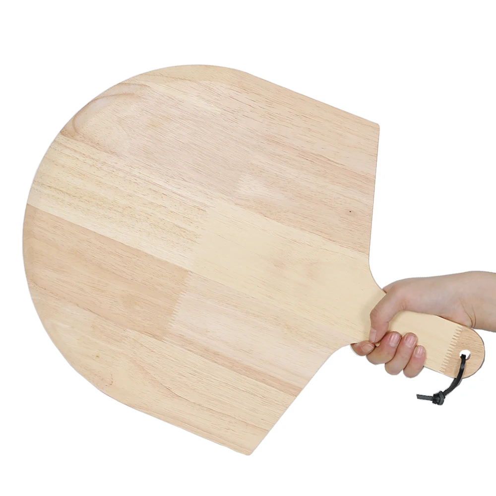 Pizza Peel PizzAtHome 14 inch Wood Pizza Peel Pizza Paddle Cutting Board With Handle Baking Bread Cutting Fruit Vegetables Cheese Pizza Bakeware