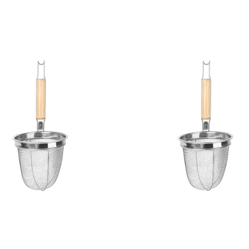 

HLZS-2X Noodle Strainer Stainless Steel Noodle Basket Multifunction Serving Basket Kitchen Strainer Drainer Kitchen Utensil