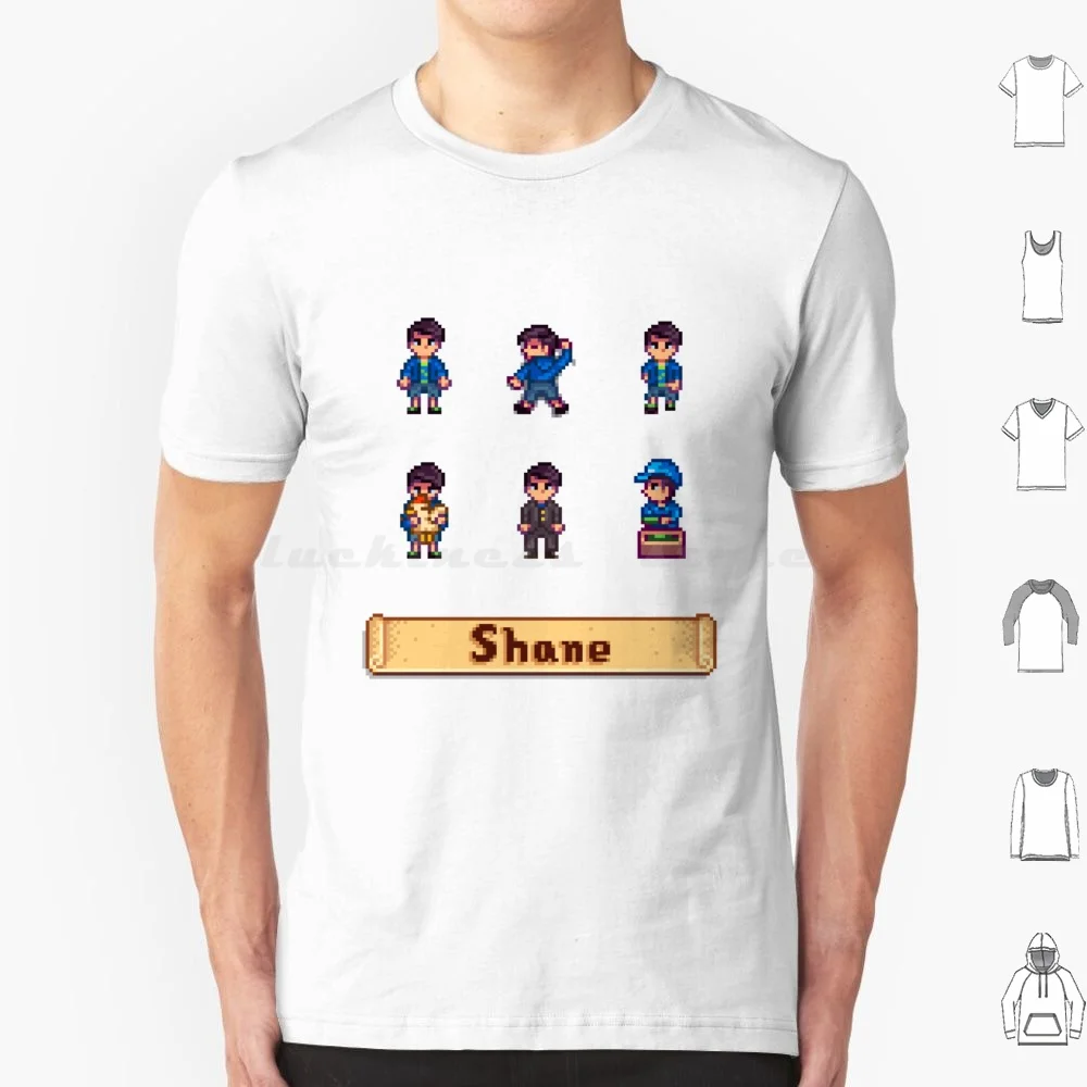 Stardew Valley Sprites-T-Shirt Da Uomo Di Grandi Dimensioni 100% Cotone Stardew Valley Stardew Valley Videogioco Game Pc Switch Gaming Gamer