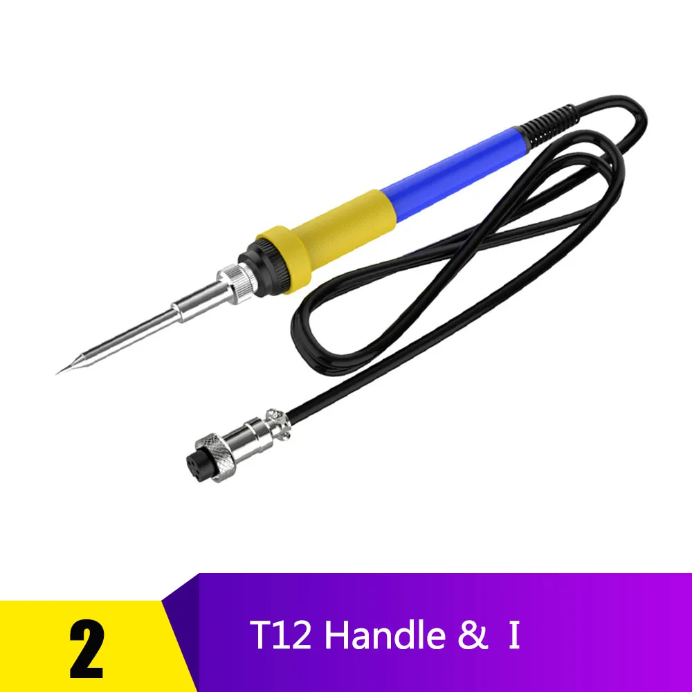 T12 Soldering Handle Soldering Iron Pencil Station For STM32 Station 24V 75W Heating Core Welding Tips T12-I T12-K T12-BC2 hot air station Welding Equipment