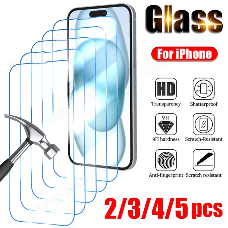 Vetrino Iphone 14 3 Pezzi Di Vetro Temperato Per IPhone 15 14 Plus 13 12 11 Pro Custodia IPhone 15 Apple