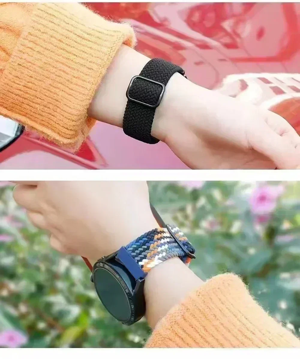 20 22 mm geflochtenes Band für Xiaomi Watch 2 Pro/S4/S3/S2/S1 Active/Mi Watch Color 2 Nylon-Sportarmband Amazfit GTR/GTS/Bip-Armband – Detail 14