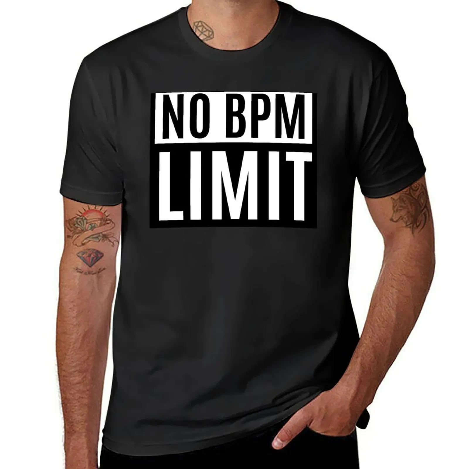 

New No BPM Limit - Rave Party T-Shirt korean fashion Oversized t-shirt Blouse mens t shirt