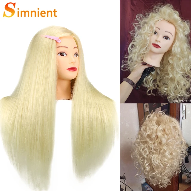 Hairdresser Training Mannequin Real Hair  Human Hair Mannequin Head  Training - 85% - Aliexpress