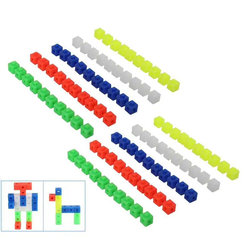 Math Counting Blocks Cubes Math Manipulator 100pcs