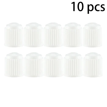 10PCS รถยนต์รถจักรยานยนต์จักรยานจักรยาน Universal รถวาล์วหมวกพลาสติกล้อยาง Air Stem ฝาครอบฝุ่นยางวาล์ว Caps 12
