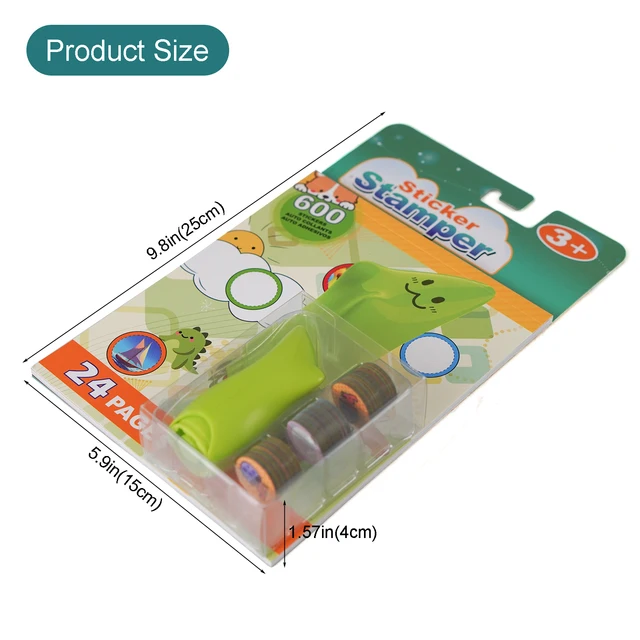 600 Stamp Stickers, Special Fruit + Animal + Letters, Can Be Used On The Table, Refrigerator, Pencil Case, Books, Easy To Remove 6