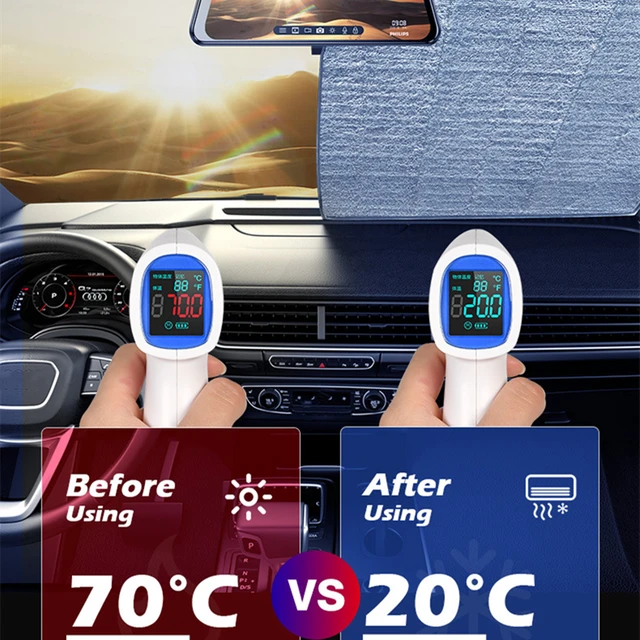 150x80CM Car Window Windshield Snow Ice Sun Shade Anti-UV Protection Front Rear Windshield Block Cover Visor Auto Accessories 4