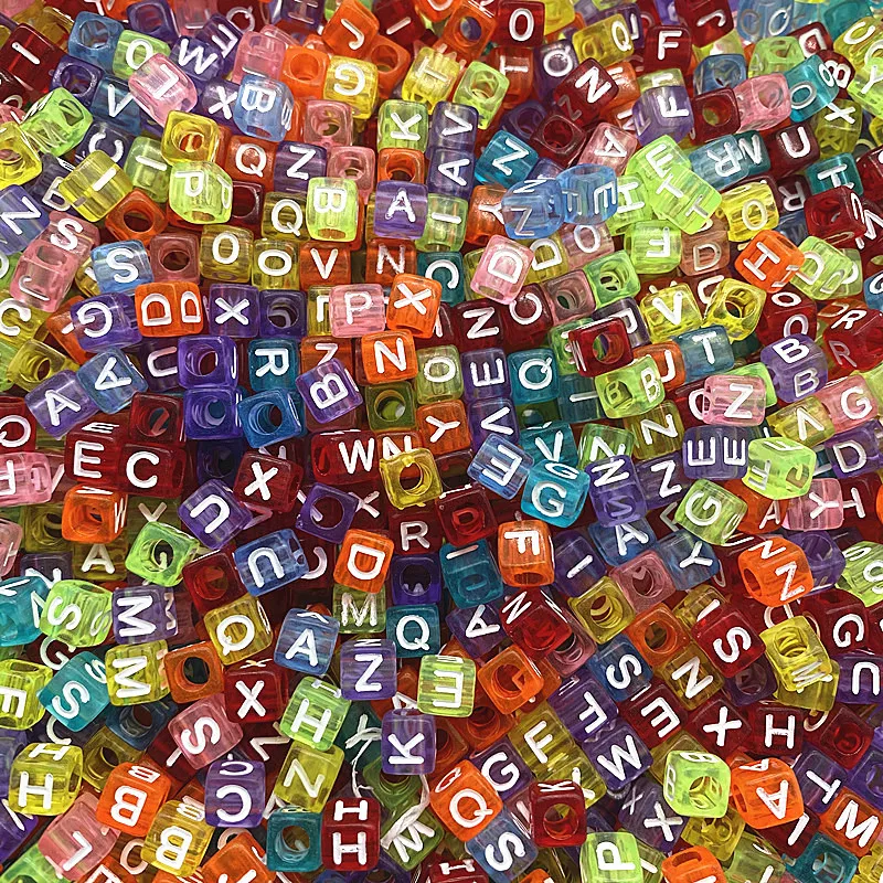 Alphabet Letter Beads 100pcs for Jewelry Making Diy Handmade Bracelets Accessories letter beads