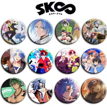 

12pcs/1lot Anime Sk8 the Infinity Miya Joe Langa Figure 906 Metal Badges Round Brooch Pin Badge Bedge Gifts Kids Toy