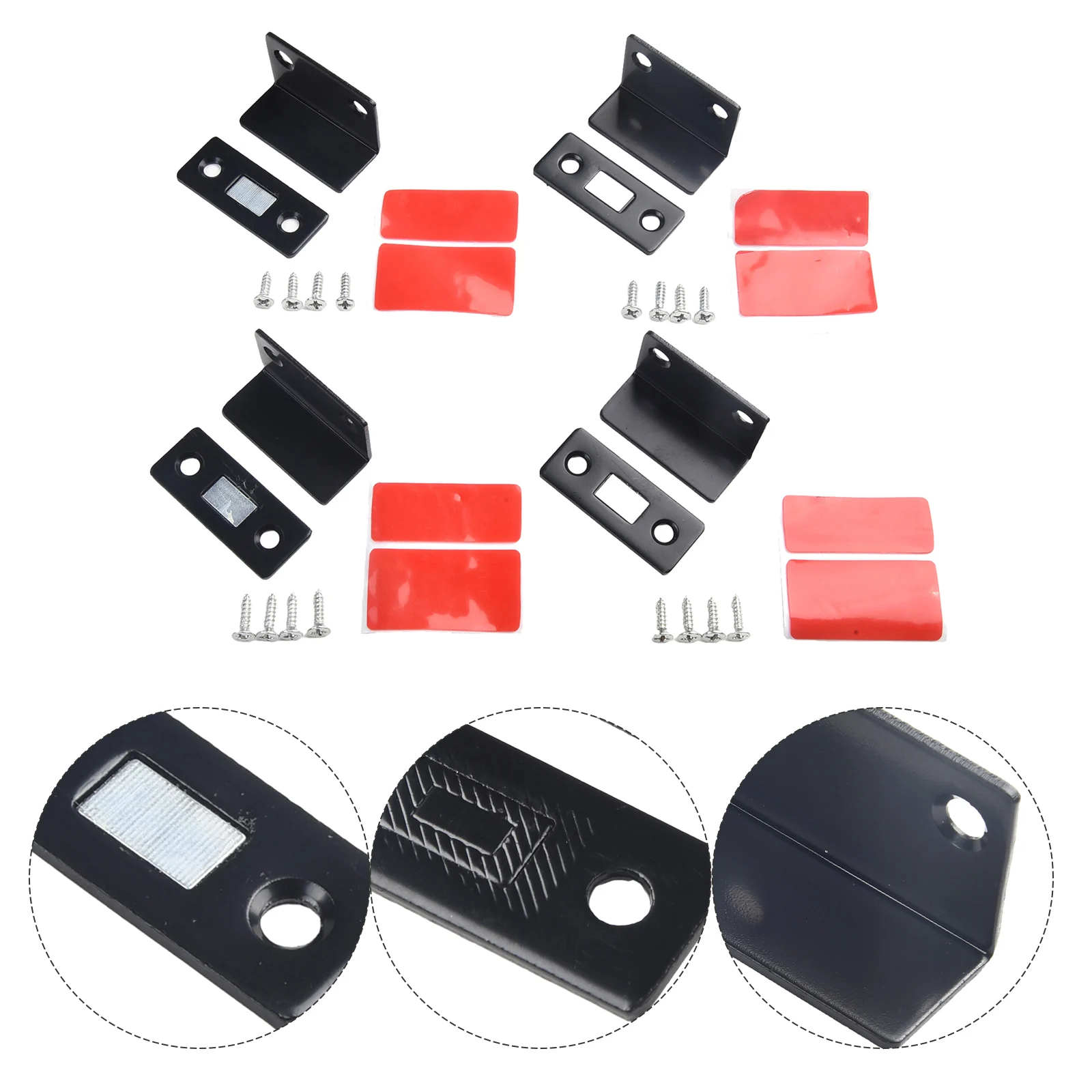 Cabinet Suction Magnetic Catch For Door Cabinet Invisible Door Suction Magnetic Catch Latch Secure Closure 4PCS