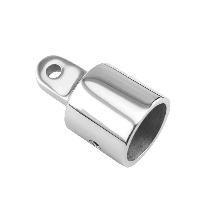 Boat 316 Stainless Steel Bimini Top Fitting Pipe Eye End Cap External Canopy 1-1/4''(32mm) for Marine Hardware 1pcs dn 8 1 4 three way pipe copper ball valve red handle pneumatic ball valve safety valve internal external port drain valve