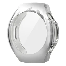 Premium Soft TPU Electroplated Full Screen Protective Case for Huawei Watch 5 46mm (Silver)