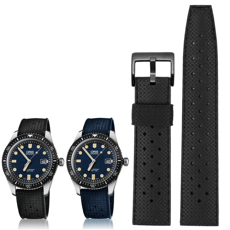 Accessori In Gomma Morbida Per Oris Diving Seiko No. 5 Feida Ocean Citizen Green Submariner Cinturino Per Orologio In Silicone Impermeabile Da 22Mm