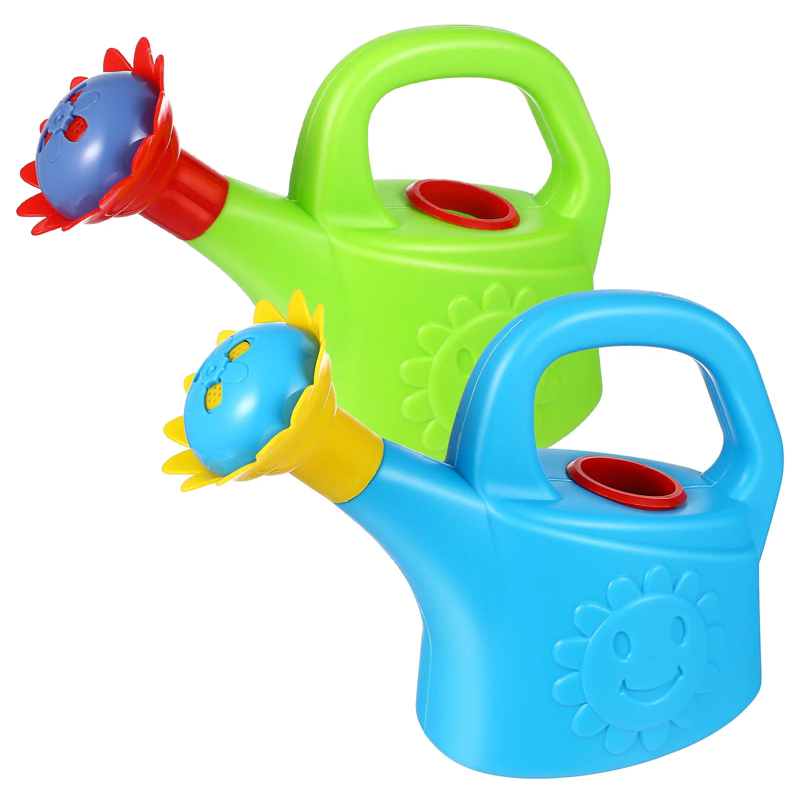 

2pcs toddler outdoor toys kids watering can garden watering can toys children beach bath toys for home school ( random toddler