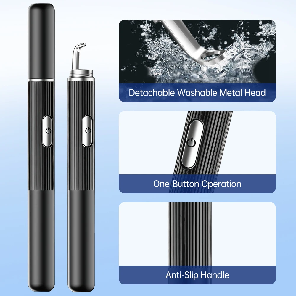 Visual Acne Extractor Pore Cleaner Blackhead Remover With Camera Pimple Comedone Whitehead Extractor Deep Facial Cleansing Tool