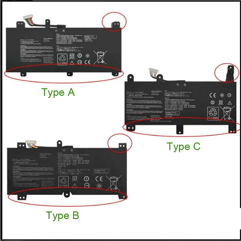 Bateria Original C41n1731 C41n17312 66wh para Rog Strix G17 G712 G731 Cicatriz 17 Gl704 Gl504gm Gl504gw Gl504gs G515gv Gl704gm cp