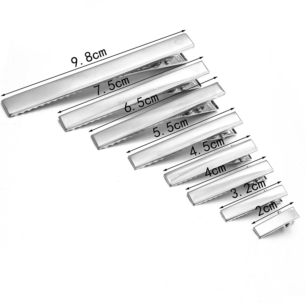 20-50pcs Metal Hair Clips Alligator Clips Hairpins Barrettes For DIY Jewelry Ornament Girls Women Hair Styling Tools Accessories 2