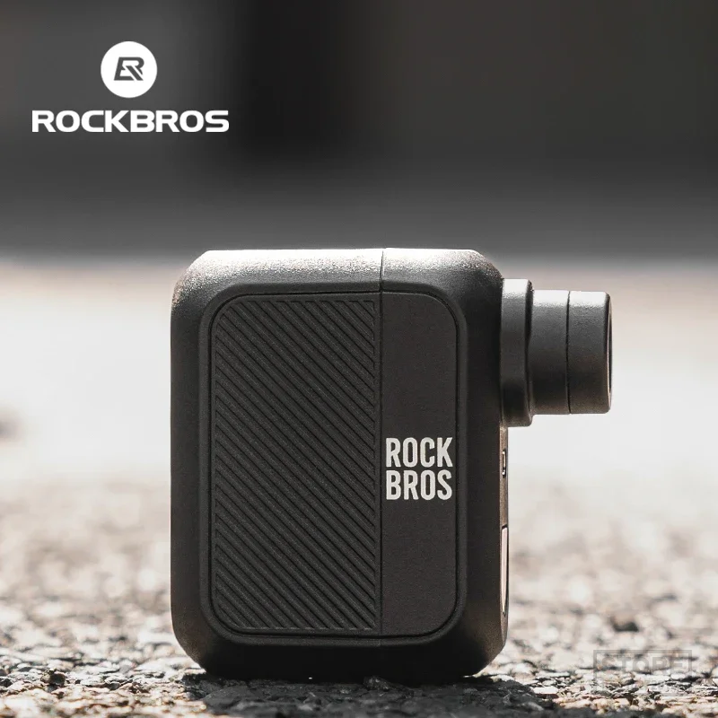 

ROCKBROS Mini Electric Air Pump 100PSI 5V Type-C Charging Bike Air Compressor Portable Bicycle Pump Rechargeable Tire Inflator