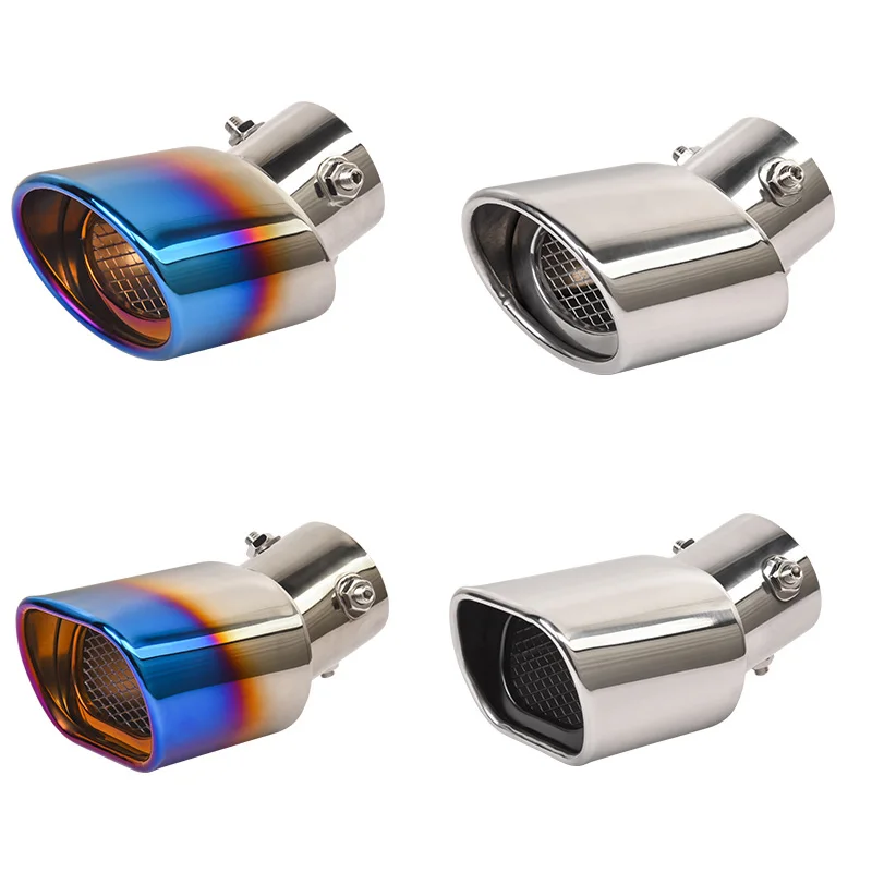 Car Exhaust Muffler Silencer Tail Pipes 304 Stainless Steel Rear Tail Throa For Suzuki Jimny Accessories JB64 JB74 exhaust pipe muffler