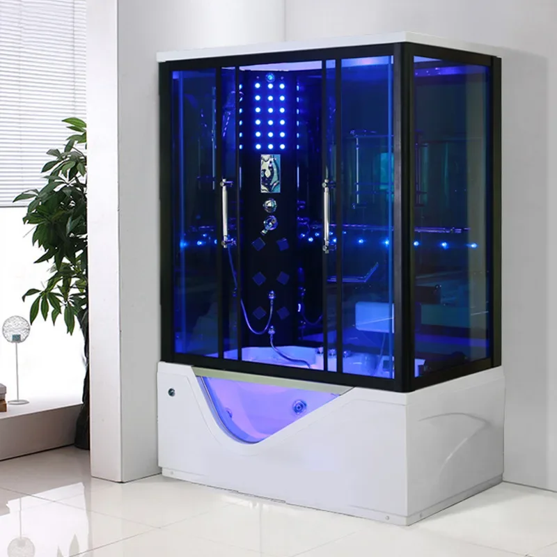 Bathroom furniture1.6m integral shower room integrated bathroom steam sauna jacuzzi home