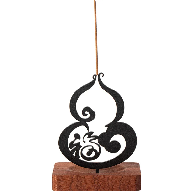Creative gourd line incense burner incense seat sandalwood plate holder tea space indoor advanced aromatherapy burner tea