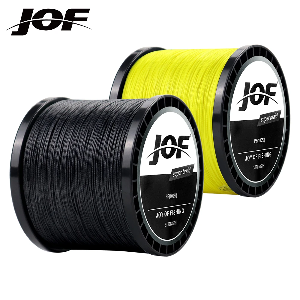 

Плетеная рыболовная леска JOF, 300/500/1000 м, 4 нити, 10-82 фунта