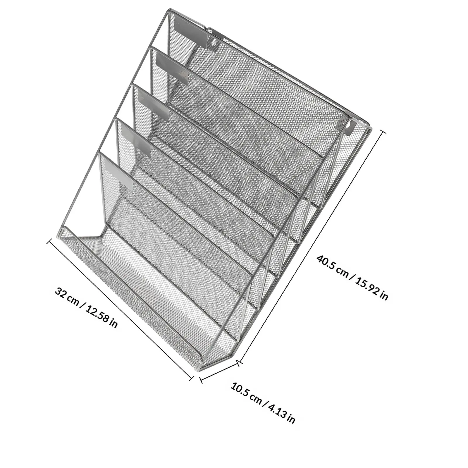 1Pcs 다층 파일 정리대 벽걸이형 헤비 듀티 철제 문서 보관 선반 사무실 가정용 벽걸이 파일 정리대