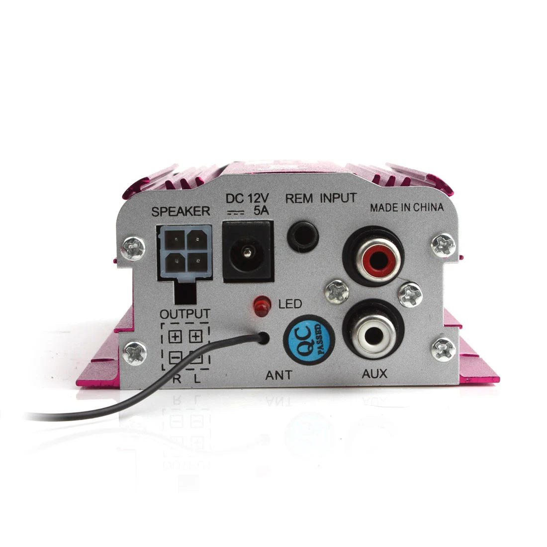 700 500W Digital Car Motorcycle 2 Channels Audio AMP Amplifier FM Stereo Radio with Remote Support USB MP3 FM Input