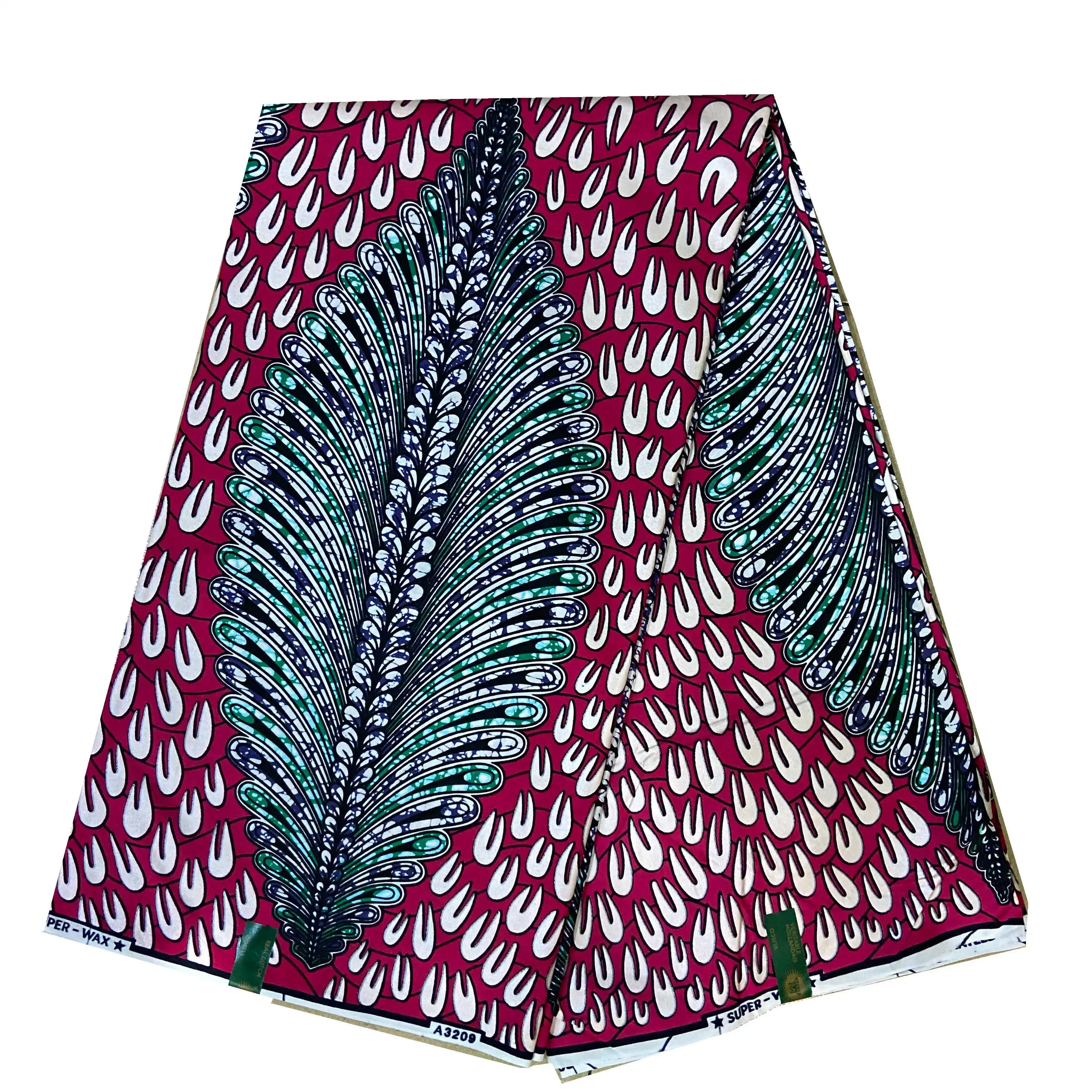 

Veritable Hollandais Super-W Guaranteed Super Real Wax Print Fabric Dutch Pagne Dress Super Grand Gold Wax 100% Cotton Original
