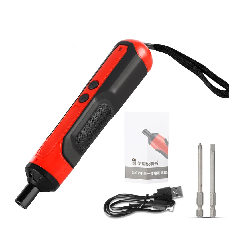 

3.6V Mini Electric Screwdriver Sets Rechargeable Cordless Drill Bit 1/4 Torque Screwdriver Power Tool With Lithium Battery