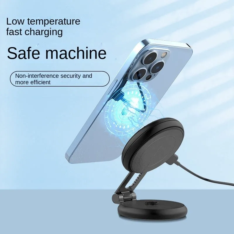 3C Founder Mobile Phone Car Holder Private Model Wireless Magnetic Suction 15W Fast Charging Suitable For Folding Car Holder Hot