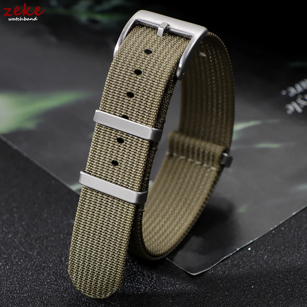 Braided Nylon Military Watch Strap - Comfortable Woven Wristband for Men & Women