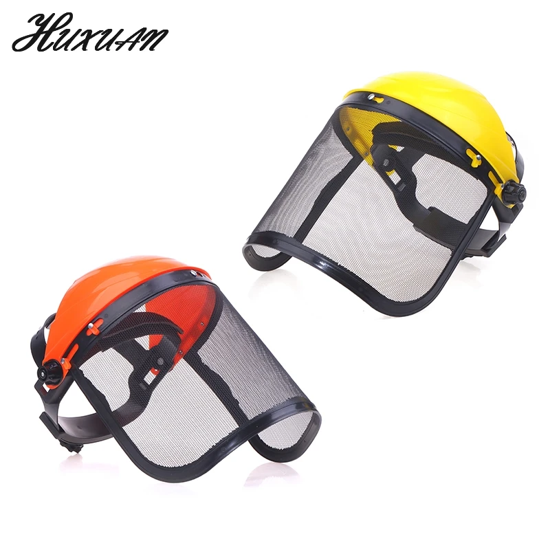 

Stainless Steel Garden Grass Trimmer Safety Helmet Hat With Full Face Mesh Protective Mask For Brush Cutter Forestry Protection
